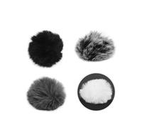Plyisty Parabrezza per Microfono Lavalier Peloso, Morbido Manicotto per Microfono per Parabrezza con per Microfoni da Bavero, con Facile Installazione per Uso Interno Ed Esterno (GREY)