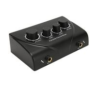 Plyisty Plug e Gioca a Pre -Amplificatore a 2 Microfoni di Amplificatore Microoke Professionale, Effetto Riverbero e Controllo del Volume della Musica, Adatto per gli Appassionati di Canti, (Spina