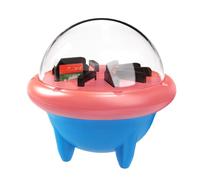 Plyisty Porta del Caso della Scheda di Gioco per Interruttore 2 OLED Lite, 10 Slot a Cartuccia, Copertura Trasparente e Design Rotabile a 360 ° per la Visualizzazione, Organizzazione, (Blu rosso)
