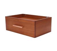 Plyisty Porta Tè in Legno con 8 Scomparti, Contenitore per Cassetto (BROWN) | Porta bustine di tè, espositore da banco, con ringhiera per zucchero caffè, regalo per gli amanti del tè
