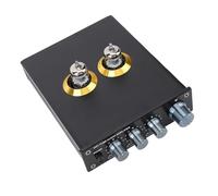 Plyisty Preamplificatore Valvolare Audiophile Preamplificatore Valvolare HiFi con JAN5654 6J1 6J4 per Stereo Domestico Ampio Palcoscenico Sonoro in Lega di Alluminio (Spina europea)