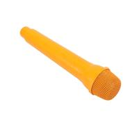 Plyisty Prop di Microfono Finto, Forma 1: 1 Ma Luce, Aggiunge un Tocco Istantaneo Alle Sessioni Fotografiche, Migliora le Prove di Linguaggio, Canto o Danza, per Cosplay, Addestramento (ORANGE)