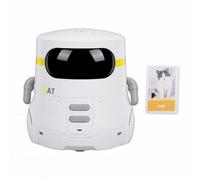 Plyisty Robot Interattivo da Compagnia, Robot Intelligente Controllabile Tramite Comando Vocale e Sensore Tattile, con Funzioni di Canto, Ballo e Occhi a LED, per Bambini Dai 3 Ai 14 anni. (WHITE)