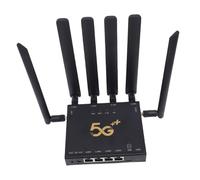 Plyisty Router WiFi 6 5G, 6 Antenne Dual Band Gigabit Wireless Router, Larghezza di Banda Fino a 600 Mbps, Accesso Alla Rete Cellulare 5G, per Slot per Schede SIM Home