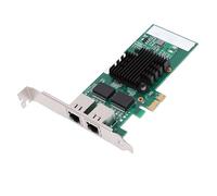 Plyisty Scheda di Rete Ethernet PCI Express Doppia Porta RJ45 1000 Mbps Controller 82571 Adattatore LAN PCIe Ethernet Compatibile con Scheda Gigabit PCI Express X8, X16