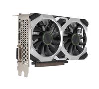 Plyisty Scheda Grafica da Gioco, Scheda Video per Computer GDDR5 PCI Express 3.0 16X da 4 GB a 128 Bit, Supporto Scheda Video GPU HDMI, DVI D, DP, Doppia Ventola di