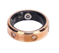 Plyisty Smart Ring Fitness Tracker con Rhinestone Remote Photography Smart Ring, IP68 Implorature Pater Pater Activity Tracker per Gestire L'Oro da Camminare (8#)