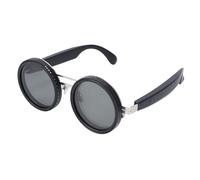 Plyisty Smart Translation Glasses, Occhiali da Sole Polarizzati Rotondi Bluetooth con Supporto di Traduzione AI su Oltre 100 Lingue Tinta Regolabile Incorporata in Microfono