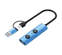 Plyisty Smart Voice Assistant Ai Docking Station con USB 3.0, GPT DeepSeek per Pro, 4K, Triple Display USB C Ducking Laptop, Splitter Extender (Interfaccia doppia)