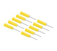 Plyisty Sonda Multimetro, Sonda per Traforo a Filo Durevole Ago Indossabile in Acciaio Inossidabile 30V-60 V/massimo.10a per Misuratori di Morsetto per le Riparazioni dell'auto (YELLOW)