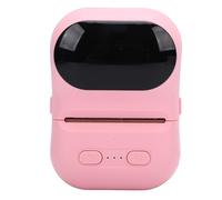 Plyisty Stampante Tascabile Portatile, Stampante Termica per Etichette con Codici a Barre con Bluetooth per IOS, Supporto per L'APP Eleph Label, Come Aiuto per lo Studio dei Gioielli (Rosata)