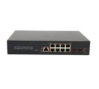 Plyisty Sturdy 8 Port Gigabit Switch Poe con Porta Console per Uso Commerciale, Ideale per l'espansione della Rete (Spina Europea)