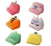 Plyisty Supporto per Tablet con Cuscino, Supporto per Tablet in Morbido Peluche con Tasche Elastiche per Consentire Ai Bambini di Guardare Film e Fare i Compiti, per Compleanni, (