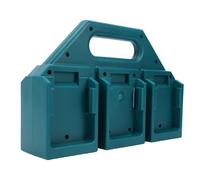Plyisty Supporto Porta Batterie 6 Slot per 18V 14.4V | Organizer portatile per batterie per utensili elettrici, materiale ABS, con maniglia , per riporre le batterie degli