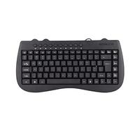 Plyisty Tastiera Multimediale Sottile Cablata con Interfaccia USB a 95 Tasti Silenziosi Plug and Play per Uso Generale in Ufficio (Inglese)