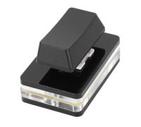Plyisty Tastierino Mini USB, Tastierino OSU Cablato con 1 Tasto Programmabile, Luce RGB, Interruttore Rosso, Tastiera da Gioco Meccanica con una Sola Mano Hotswap (BLACK)