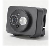 Plyisty Telecamera Montata Sulla Testa Con Luce LED, Videocamera Indossabile 1080P 2MP, Lampada Frontale A LED, 1000Mah Per Ciclismo Notturno, Pesca, Supporto Fino A 128G (Senza scheda di memoria)