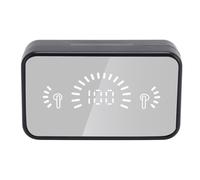 Plyisty Traduttore Linguistico Auricolari, Bluetooth 5.4 con 144 Lingue | Auricolari wireless per traduzione in tempo reale con custodia di ricarica a specchio, controllo touch, per viaggi e affari