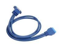 Plyisty USB 3.0 da 20pin a 2xUSB 3.0 Cavo di Estensione Trasferimento di Dati Ad Alta velocità 5 Mbps con Schermatura a Doppio Livello e Coppia Intrecciata per la Stampante