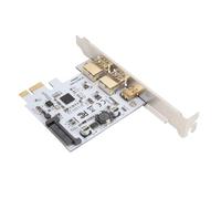 Plyisty USB3.2 Gen1 Tipo C 5 Gbps Card Adattatore a Doppia Porta per Trasferimenti di Dati Efficienti Compatibili con le Intestazioni del Pannello Frontale