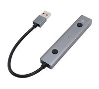 Plyisty Venfish AI Alimentato USB 2.0 Adattatore Hub con Traduzione Multilingue in Tempo Reale, Chat AI e Voce Al Testo per Riunioni Professionali, Portatili per L'home Office