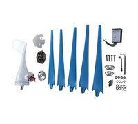 Plyisty Ventola A 5 Pale Con Motore A Corrente Alternata Trifase 300 W, Kit Generatore di Turbina Eoliche A Energia Solare Ibrida e Solare, Con di Regolazione Dell'imbardata, (DC12V)