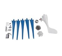 Plyisty Ventola A 5 Pale Con Motore A Corrente Alternata Trifase 400 W, Kit Generatore di Turbina Eoliche A Energia Solare Ibrida e Solare, Con di Regolazione Dell'imbardata, (DC24V)