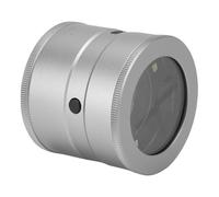 Plyisty Vista della LipA 10x Monoculare Portatile con Luce a LED per Pietre e Francobolli Preziosi, Design Compatto per un Facile Utilizzo, Colore Argento