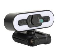 Plyisty Webcam 4K, Webcam USB 3840x2140, Microfono Integrato, Luce di Riempimento, Webcam USB per Computer per Streaming, Insegnamento Online, Videochiamate