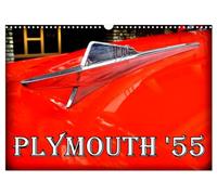 PLYMOUTH '55 (Wandkalender 2026 DIN A3 quer), CALVENDO Monatskalender: Oldtimer der US-Marke Plymouth aus dem Jahre 1955 in Kuba