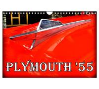 PLYMOUTH '55 (Wandkalender 2026 DIN A4 quer), CALVENDO Monatskalender: Oldtimer der US-Marke Plymouth aus dem Jahre 1955 in Kuba