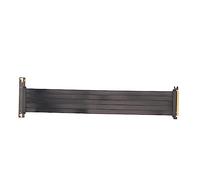 Plyndbract Cavo riser GPU estremamente flessibile PCIe 4.0 x16, scheda di estensione ad alta velocità a 180 gradi per RX6900XT, RX6800XT, RTX3090ti, RTX4090, nero con design schermato per (35 cm)