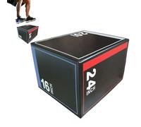 Plyometric Jumping Box - Non-Slip Training Platformm, Shockproof Soft Jump Boxes with Wear-Resistant PVC Design | Multifunctional Fitness Equipment for Cardio, Box Jumps, Step-Ups, Squat, Balance