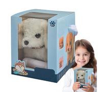 Plysch per cani che abbaia in piedi, cucciolo di peluche che cammina interattivo, giocattolo per cuccioli di peluche simulazione interattiva di peluche | Cane interattivo che va, abbaia e oscilla