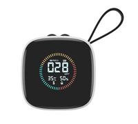 PM2.5 Detector, monitor di qualità dell'aria portatile con strap, interno LED Display, Multipurpose Home Humidity Tester, ideale per le camere da letto, compatto e preciso misurazione dell'aria