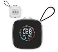 PM2.5 Detector, Portable Air Quality Monitor, Indoor LED Display Tester, Compact Strap Design and Real-Time Humidity Detection, for Bedrooms, Living Rooms, Workplace Air Monitoring