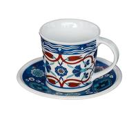 Pm2N4o6qRs Tazza da caffè Tazza da caffè in ceramica dipinta a mano con piattino for latte art, tazza vintage, bellissima for la casa, ristorante occidentale(Piccolo)