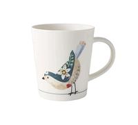 Pm2N4o6qRs Tazza da caffè Tazza in ceramica bianca Bellissimo modello di uccello Home Office da caffè al latte tè grande capacità 450 ml