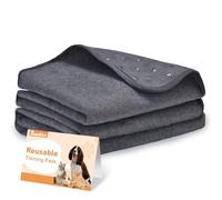 PmakeEorT Traversine Cani 92x80 cm, 2 pezzi Tappetini Igienici per cani Traverse Lavabili, Tappetino Toilette per cani pipi Assorbenti, Puppy Pads for gabbia, recinto, divano, letto