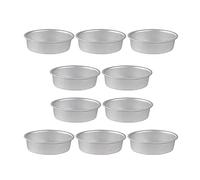 Pmandgk 10 stampi ovali a forma di in lega di alluminio in metallo per formaggio, torte, pane, crostata o budino, di