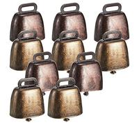 Pmandgk 10PCS mucca pecore pascolo piccole campane in , cowbell retrò per pecore al pascolo, mucca campane rumore creatore