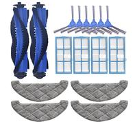 Pmandgk 16PCS Ricambio per 850T Robot Vacuum Parts Laterale Mop Panno Filtro Hepa Stracci Principale