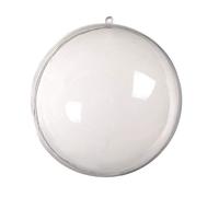 Pmandgk 1Pc Matrimonio Natale Tress Decorazioni Palla Trasparente Plastica Trasparente Ornamento Bambini Fai Da Te Forniture Per Partito 20 Cm