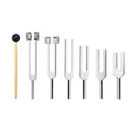 Pmandgk 6 pezzi / seghe 128 Hz 256 Hz 512 Hz 1024 Hz 2048 Hz 4096 Hz con per set strumento di guarigione vibrante