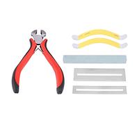 Pmandgk Chitarra Clean Polish Tools 6 Pezzi Professionale Liutaio Strumenti Kit di Riparazione Fret Cutter Wire Guitar Tool Set