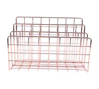 Pmandgk Organizer per , 3 slot in metallo, per lettere, e-mail, libri, cartoline e ancora, colore: