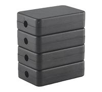 Pmandgk Scatola di giunzione elettrica 4PCS elettrica nera impermeabile Project Junction Case 2.16X1.38X0.59 pollici (55X35X15mm)