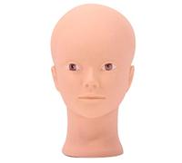 Pmandgk Testa di Addestramento di Pratica di Estensione Ciglio di Bellezza per Trucco Cosmetology Manichino Molle Manichino Silicone il Foro Supporto