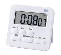 Pmandgk Timer da , timer per uova con orologio, cronometro con LCD, allarme forte per , sport, apprendimento, ecc