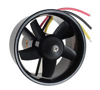 Pmandgk Ventola per condotto da 64 mm con motore Outrunner brushless a 5 foglie da 4500 KV per RC EDF Jet Airplane